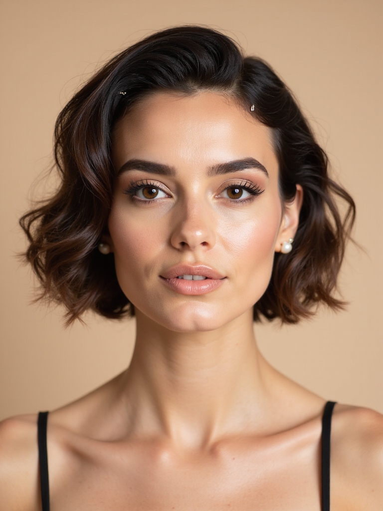 elegant undone bridal waves