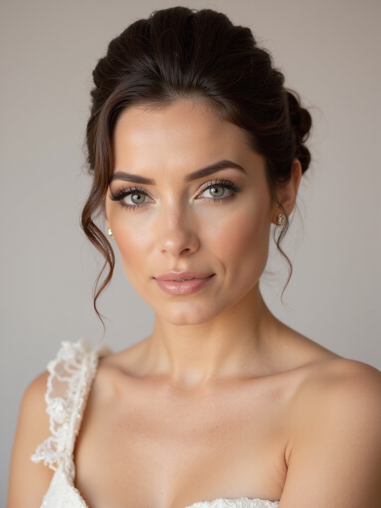 elegant versatile bridal hairstyle