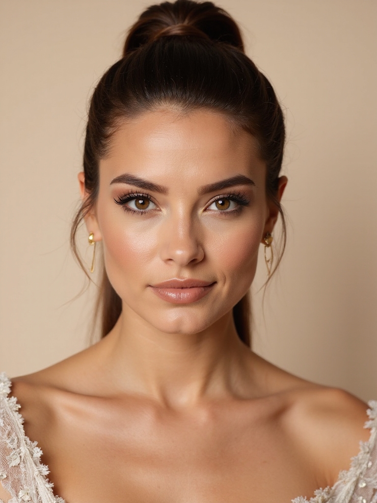 elegant versatile half up ponytail