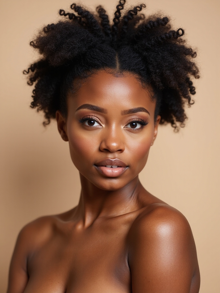 elegant voluminous twist out coils