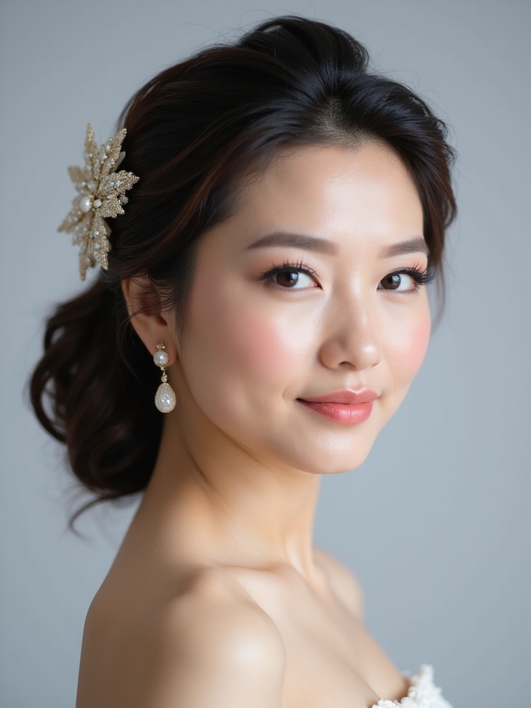 elegant waves with comb
