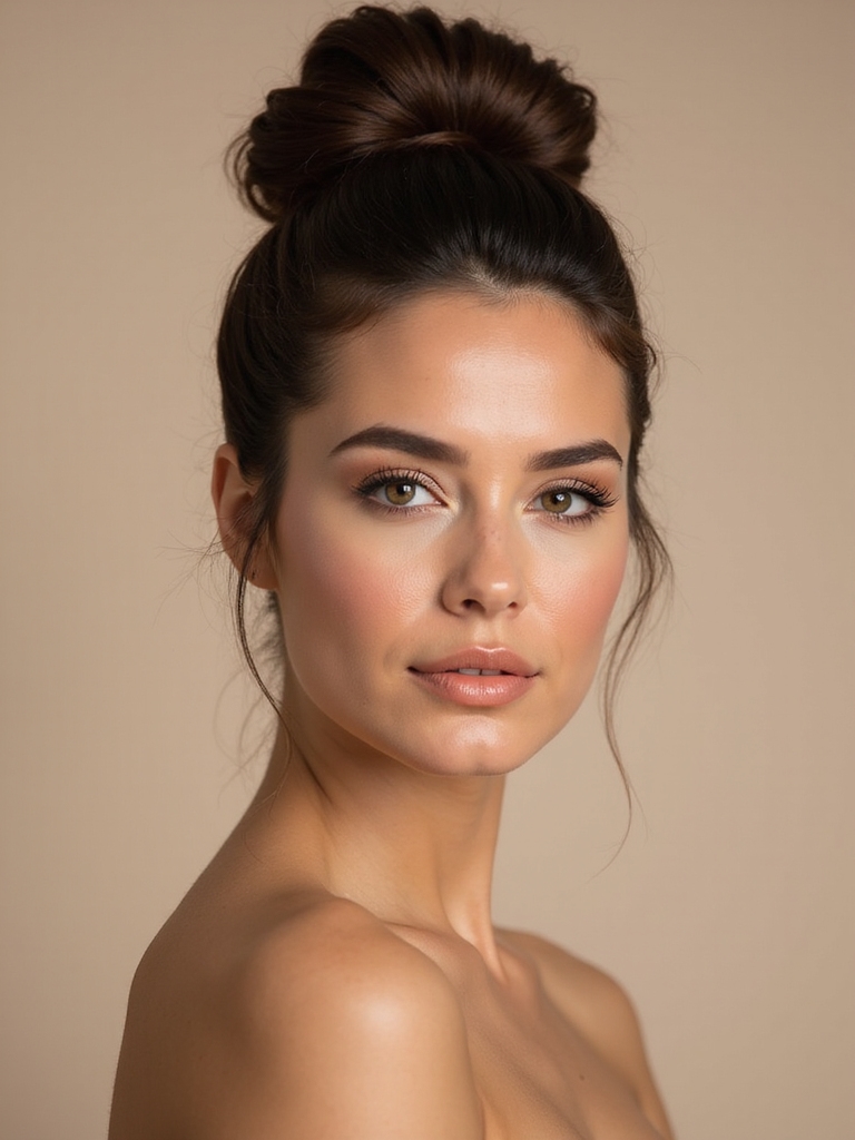 elegant wedding bun technique
