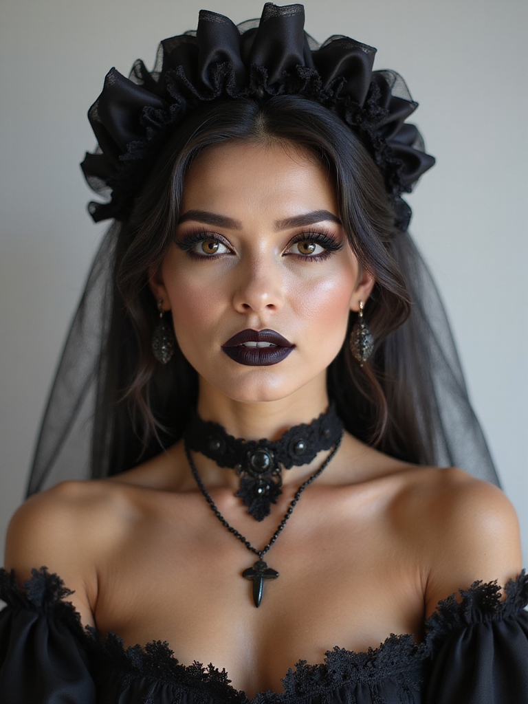 enchanting gothic bride makeup