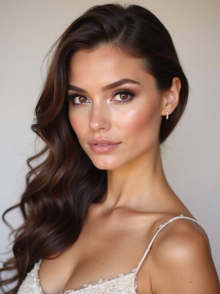 engagement hair and makeup