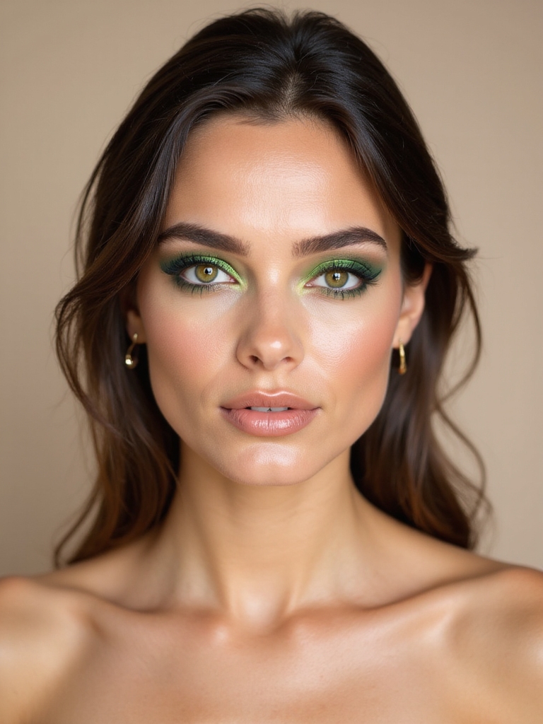 enhancing green eyes makeup