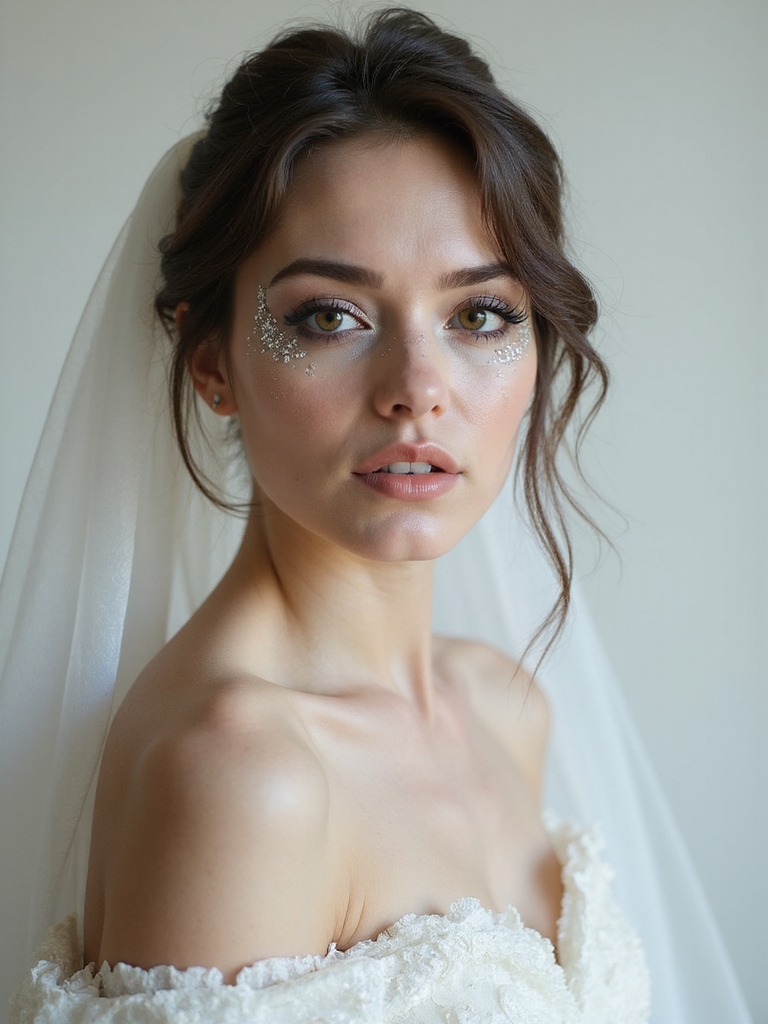 ethereal ghostly bride look