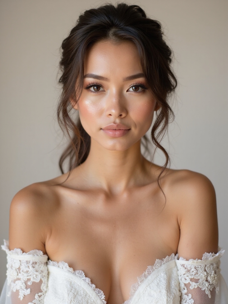 ethereal glowing wedding makeup