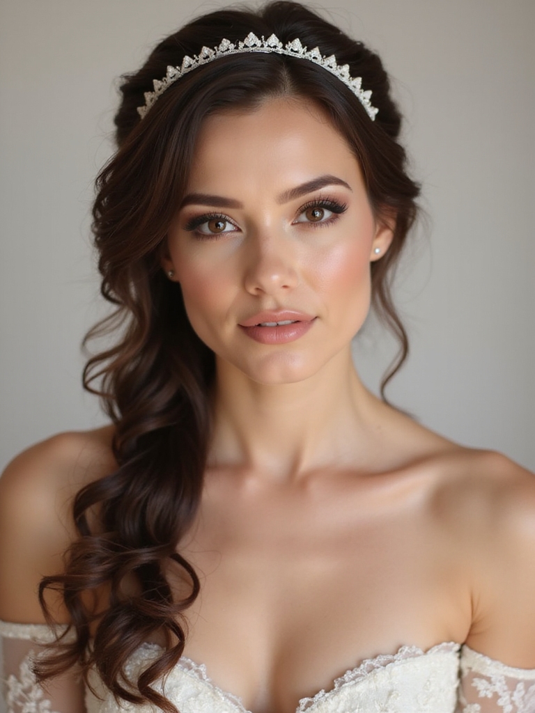 ethereal halo braid curls