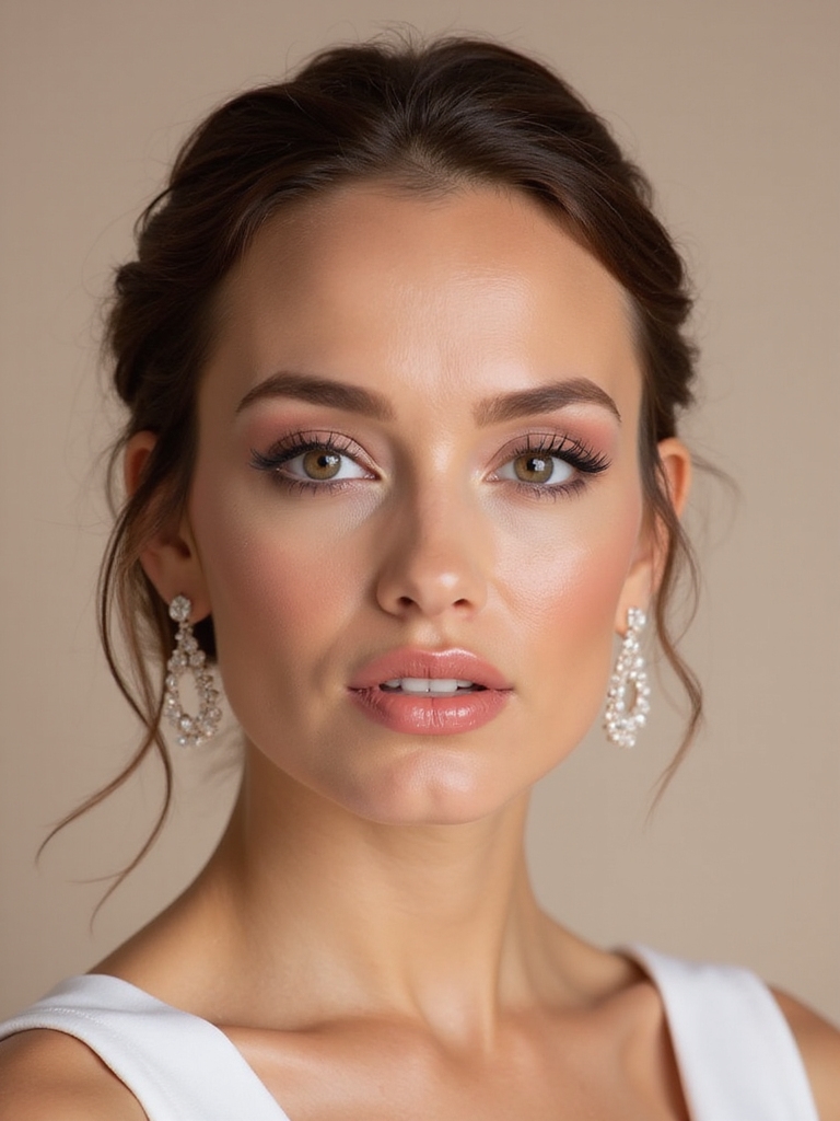 flawless pink bridal makeup