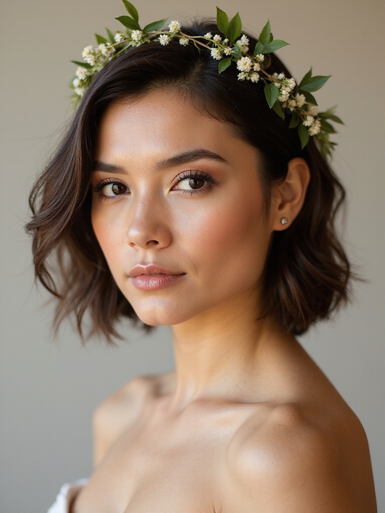 floral hair vine elegance