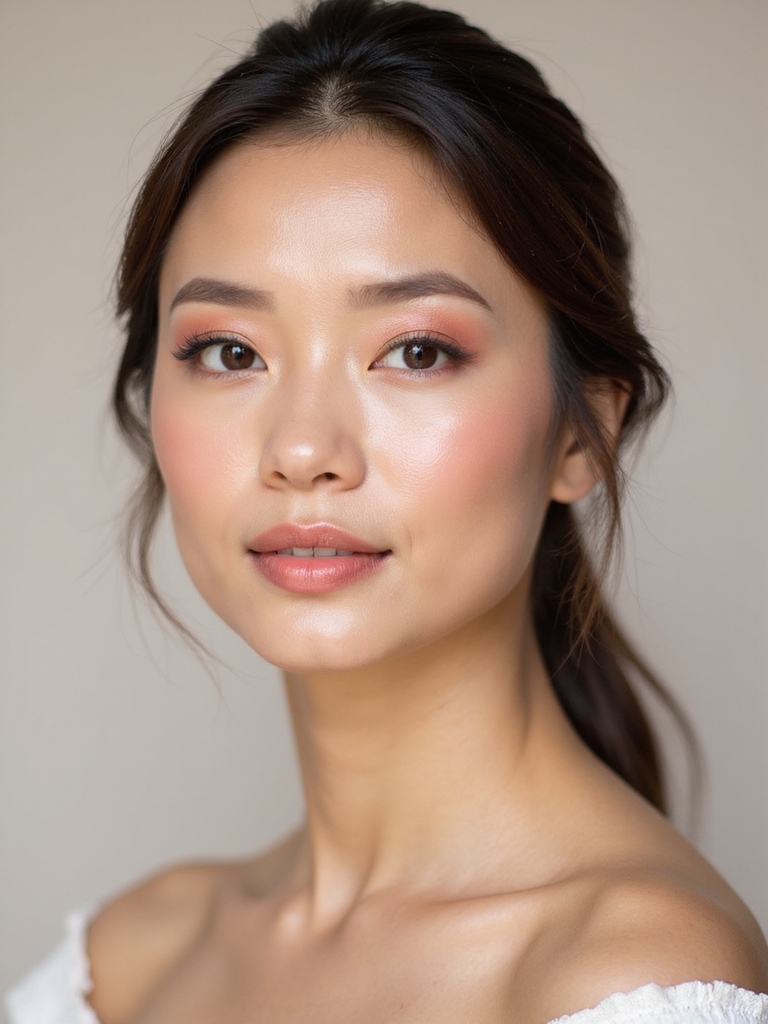 fresh youthful blush application