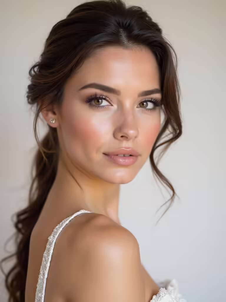 frosted glow winter bridal