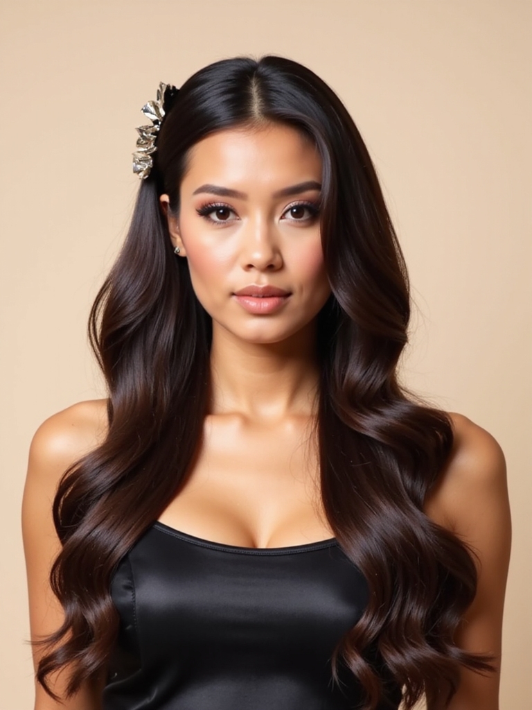 geometric clip hair elegance