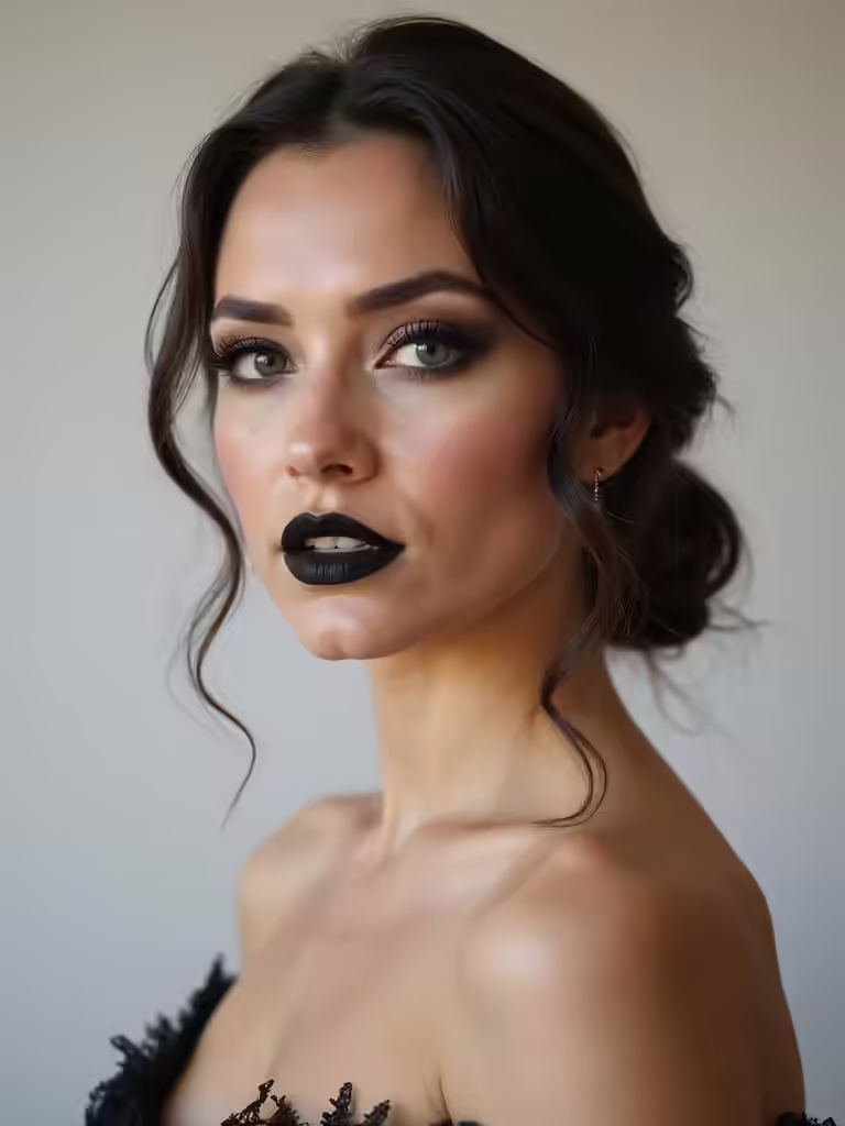 glamorous halloween bride makeup