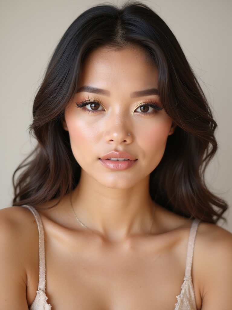 glamorous metallic eyeshadow application