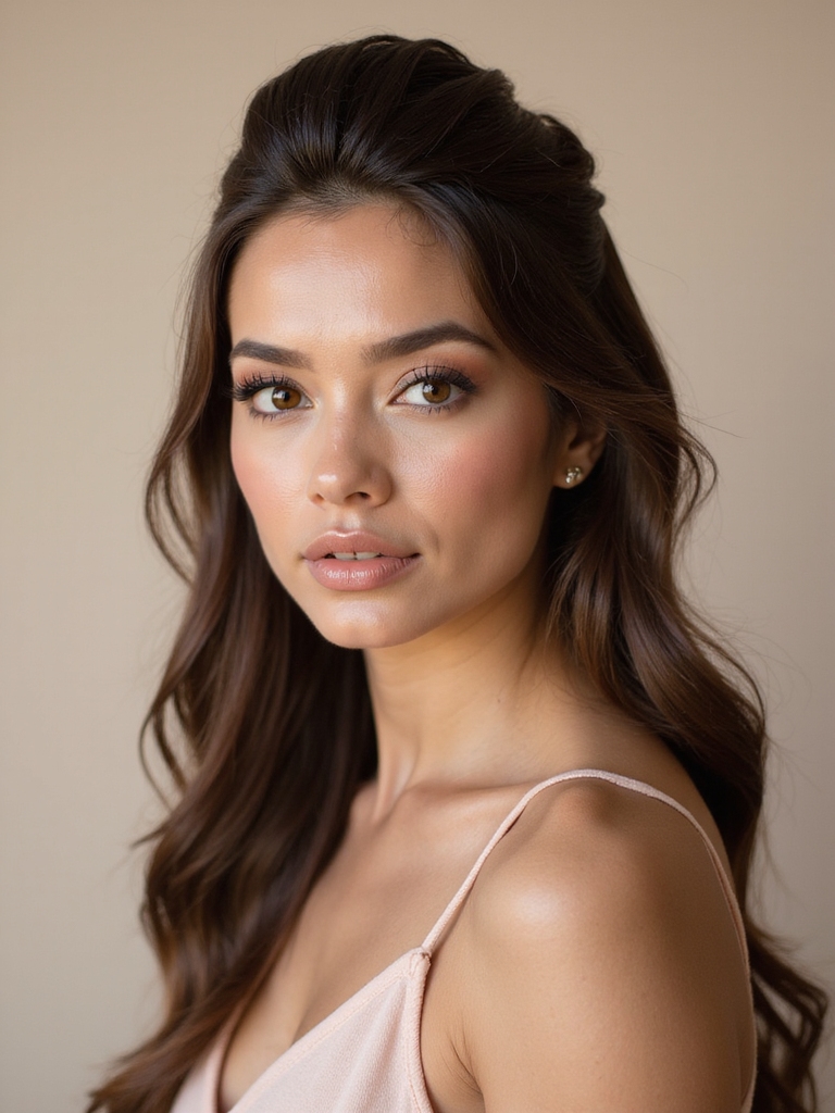 glamorous twisted crown hairstyle