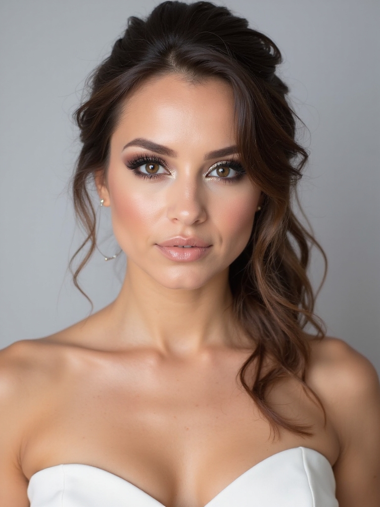 glittery smoky eye elegance