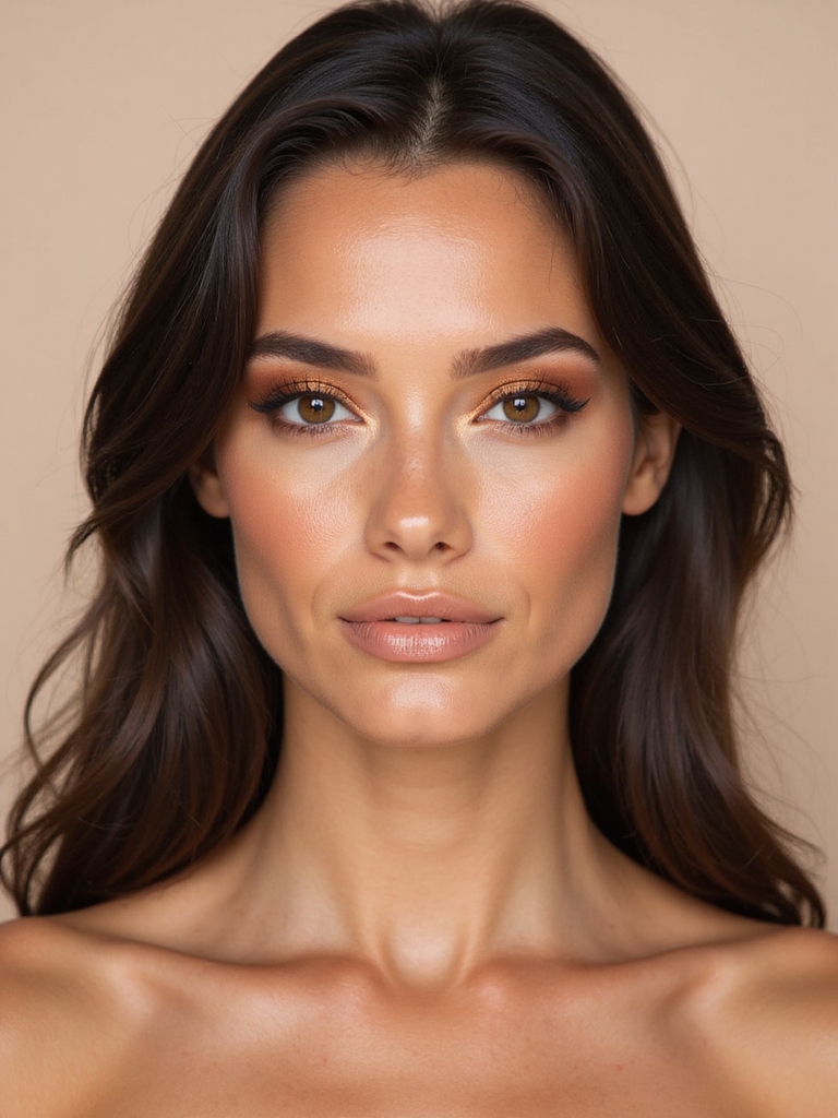 gold and copper eyeshadow
