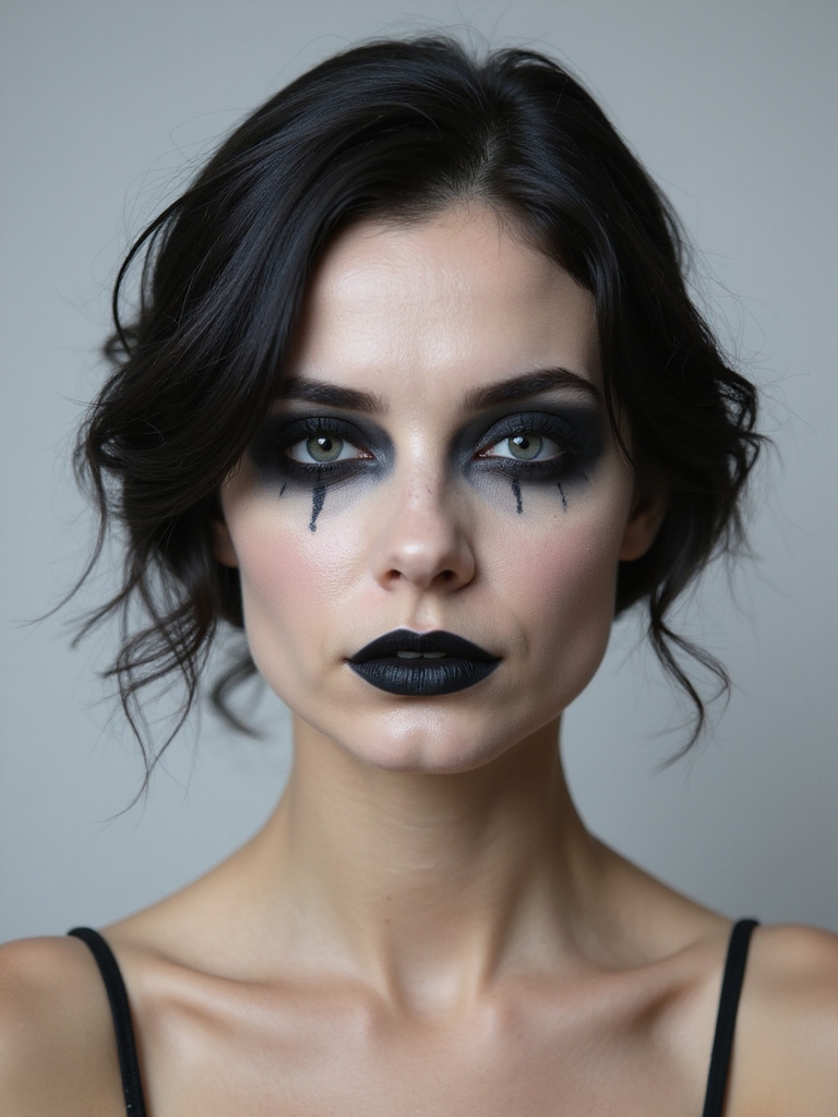 gothic dark eye makeup