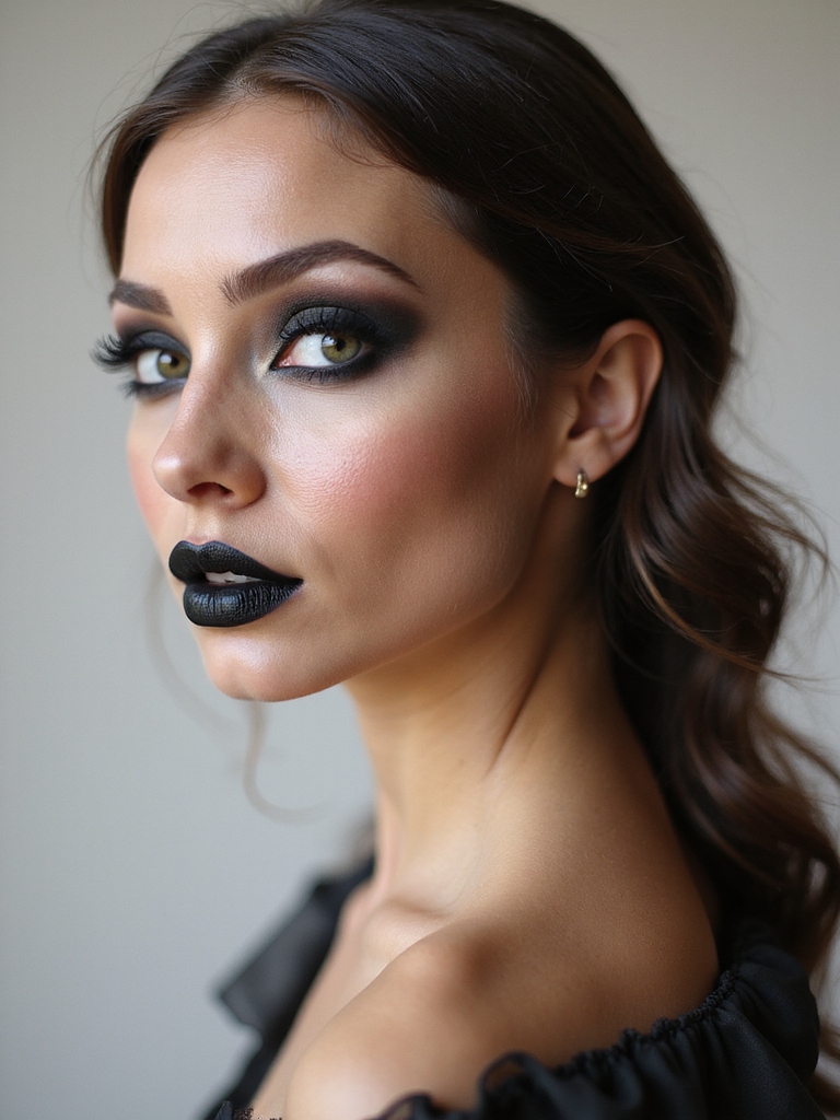 gothic smoky eyes technique