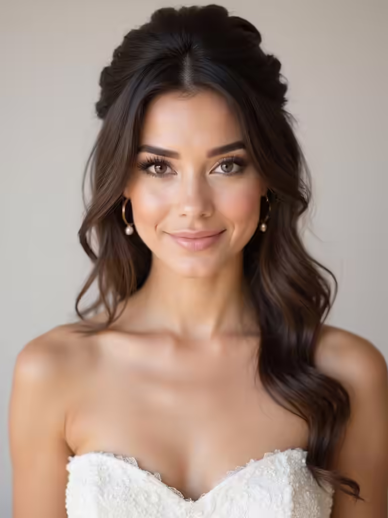 half up wedding hairstyles