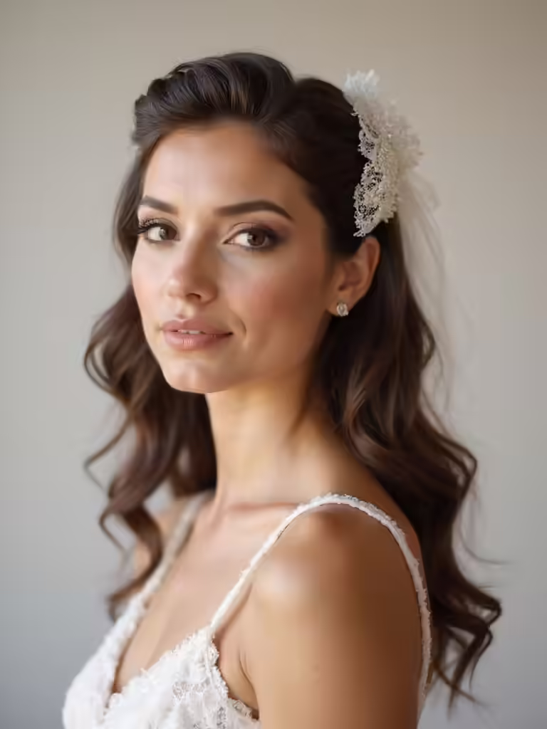 half up wedding hairstyles