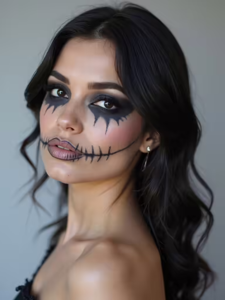 hauntingly elegant bridal makeup