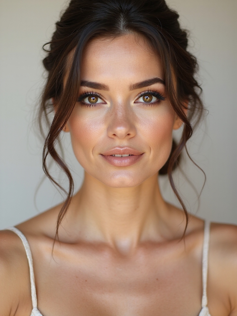 hooded eyes bridesmaid makeup