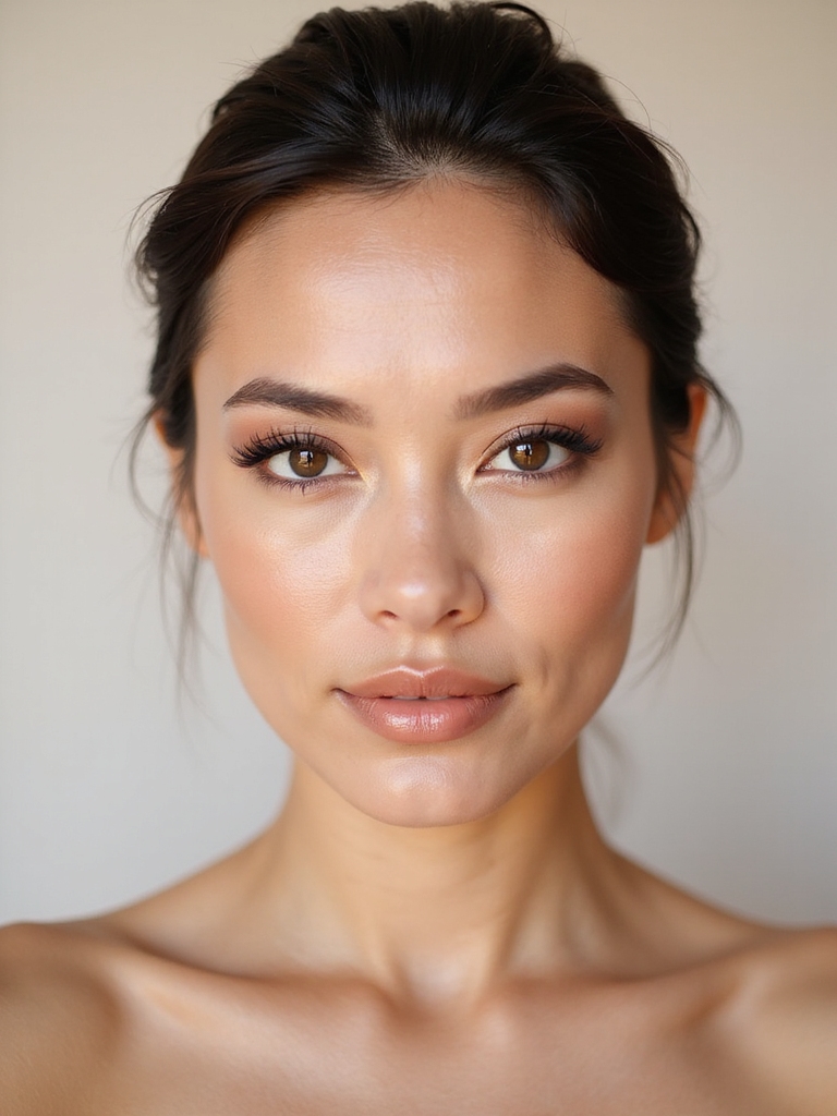 hooded eyes glam makeup