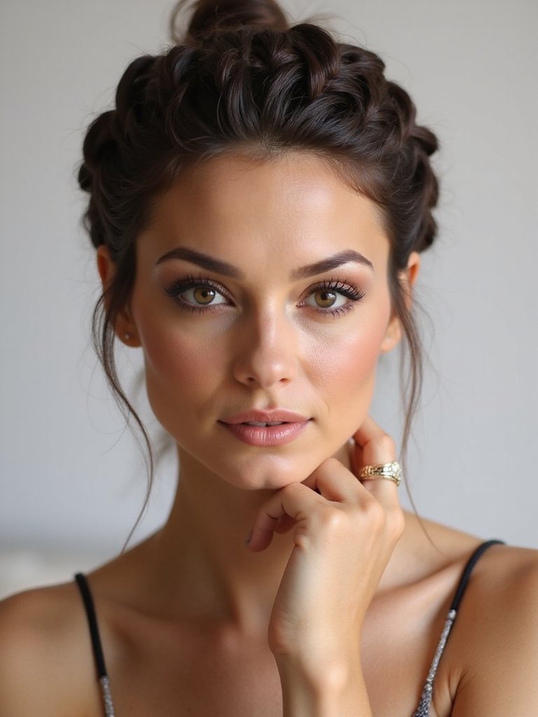 intricate dutch braid updo