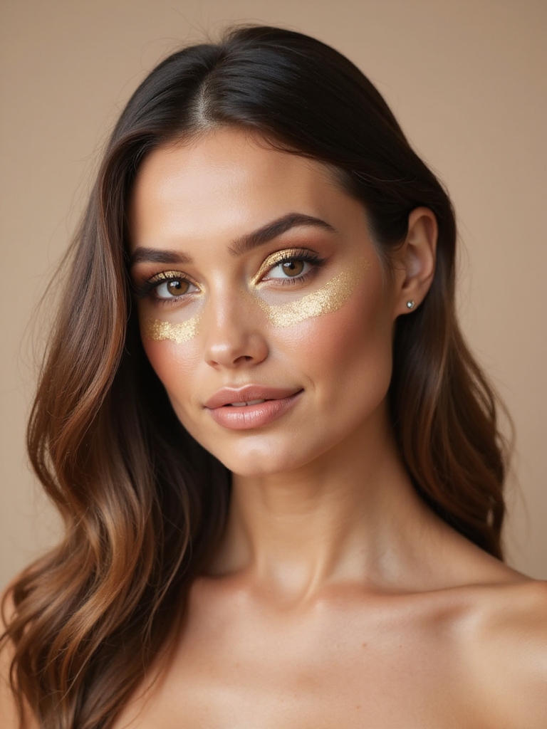 layered gold eyeshadow technique