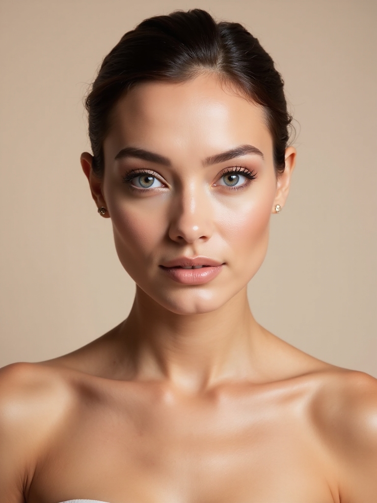 light bronze enhances blue eyes