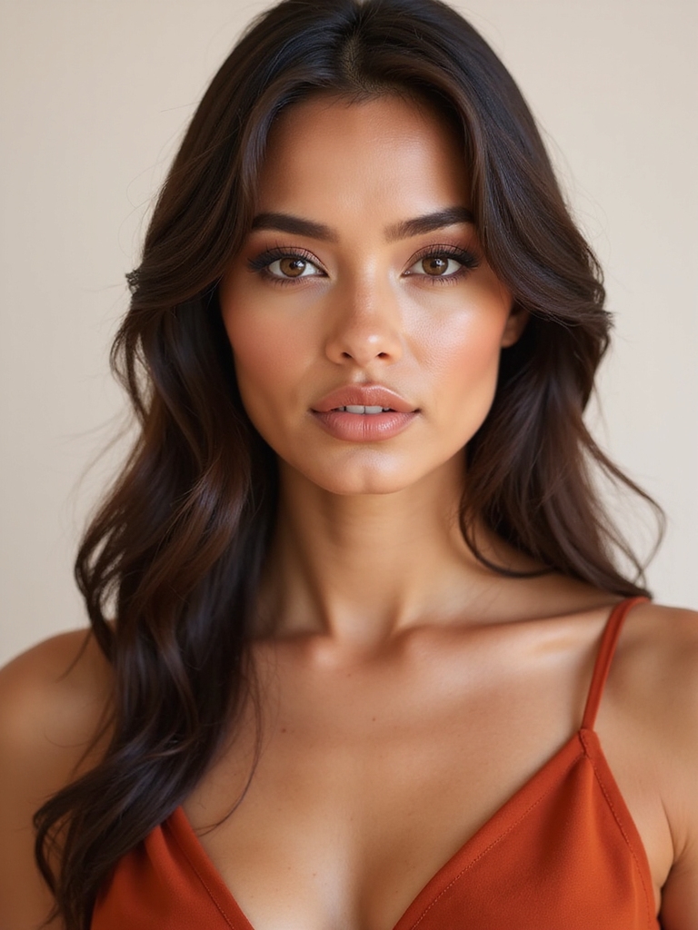 matte rust bridal elegance