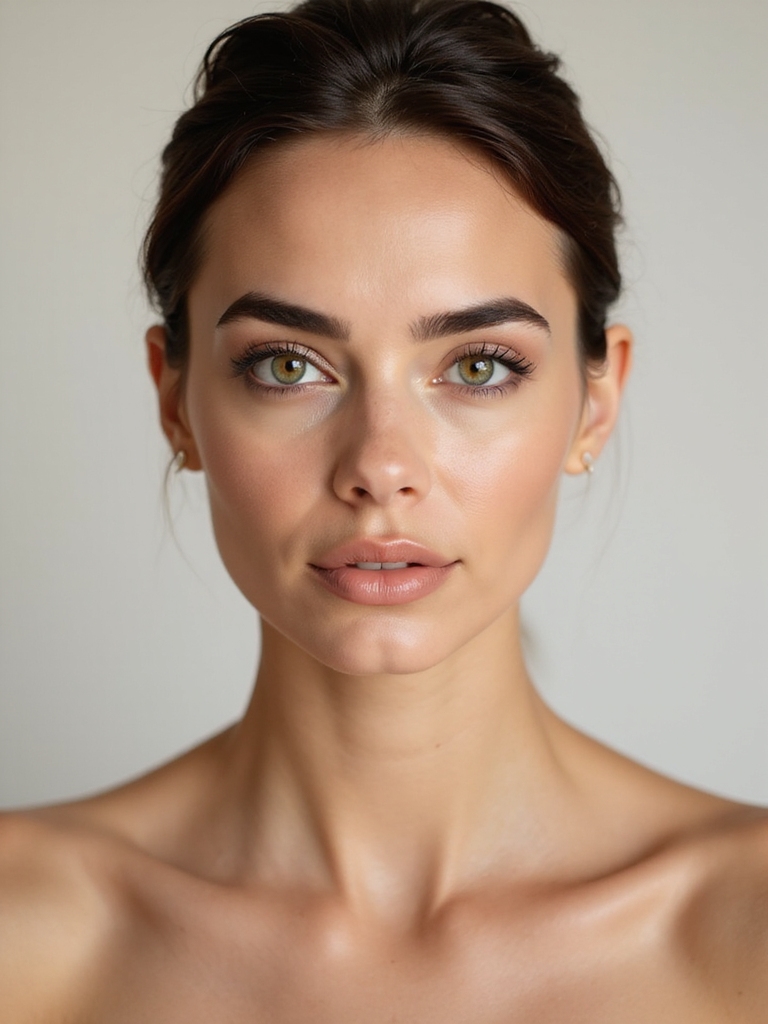 matte skin bold brows