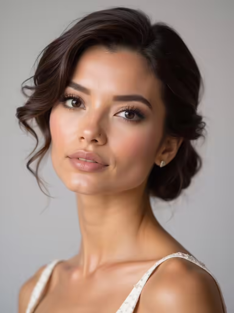 medium hair wedding styles