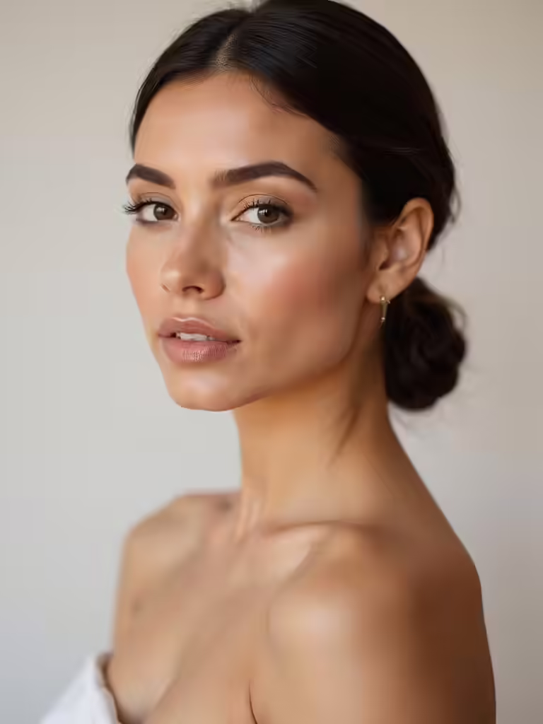 modern chic bridesmaid makeup