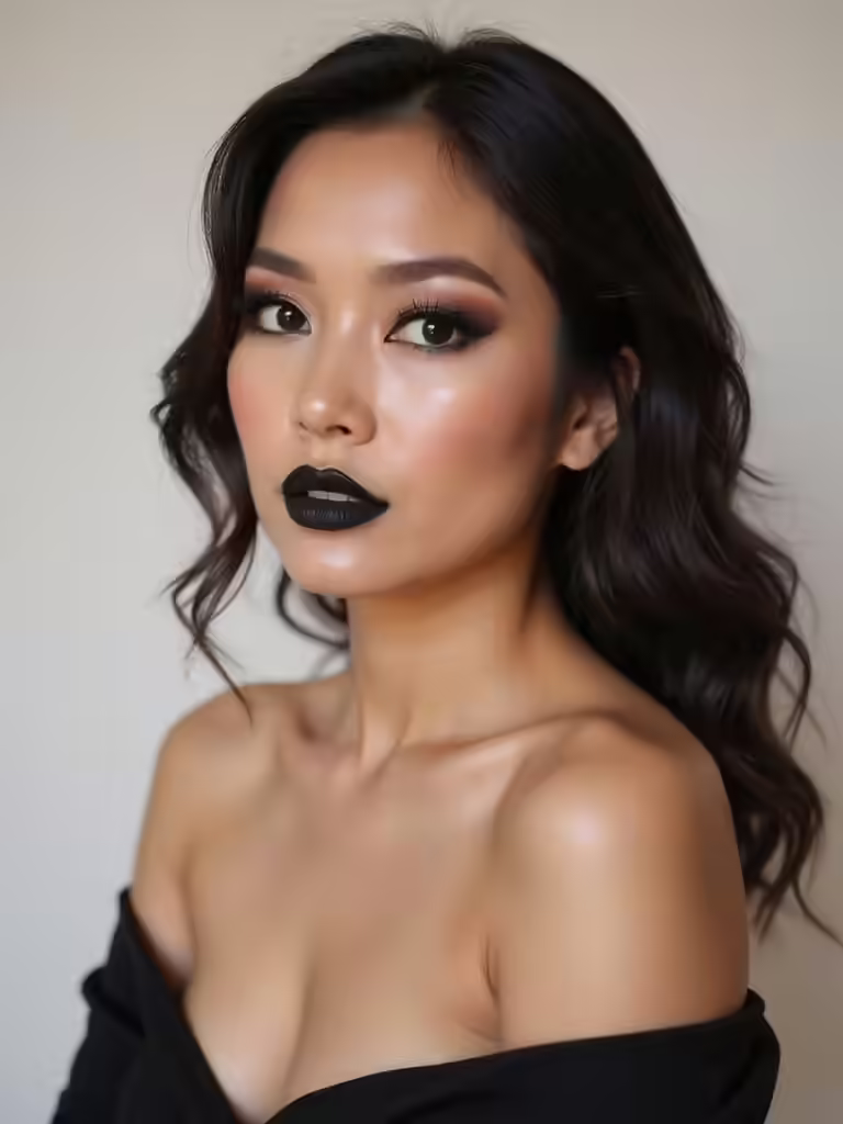 moody dark bride makeup