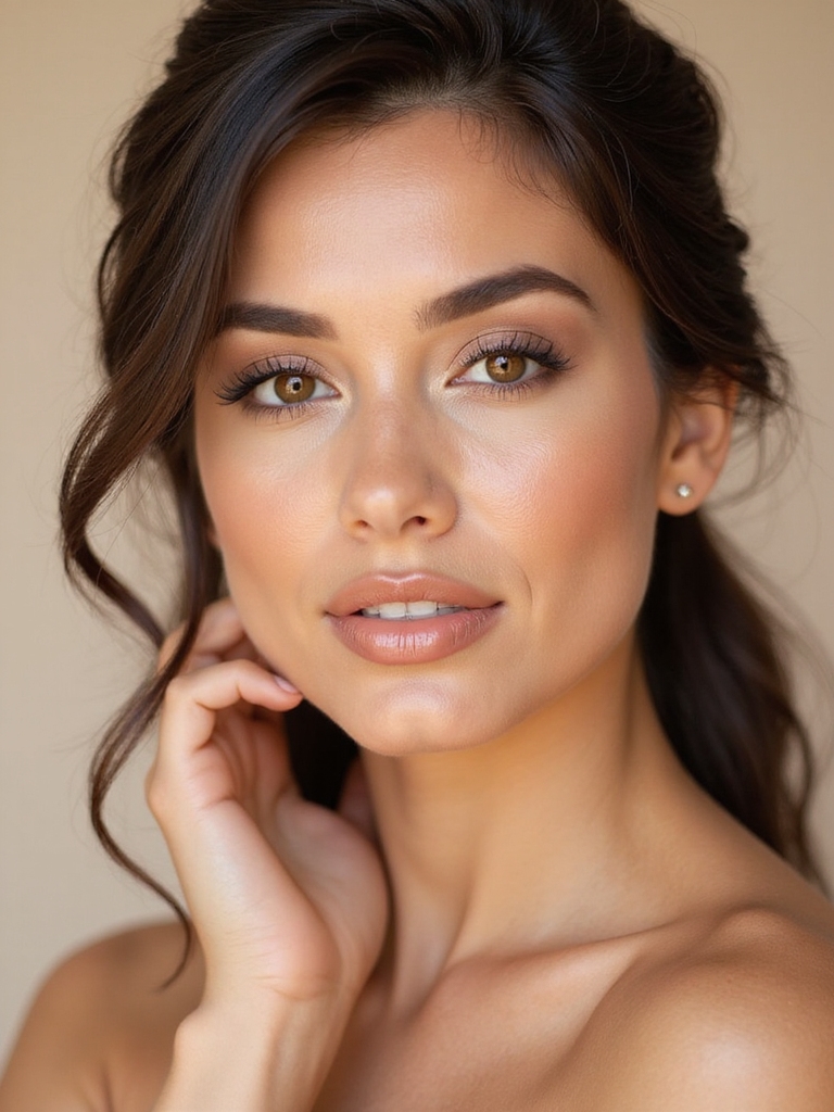 natural bridal makeup glow