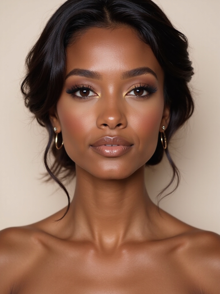 natural contouring for brides