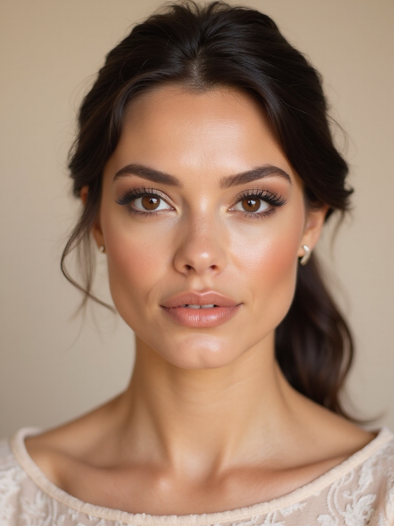 natural glam wedding makeup