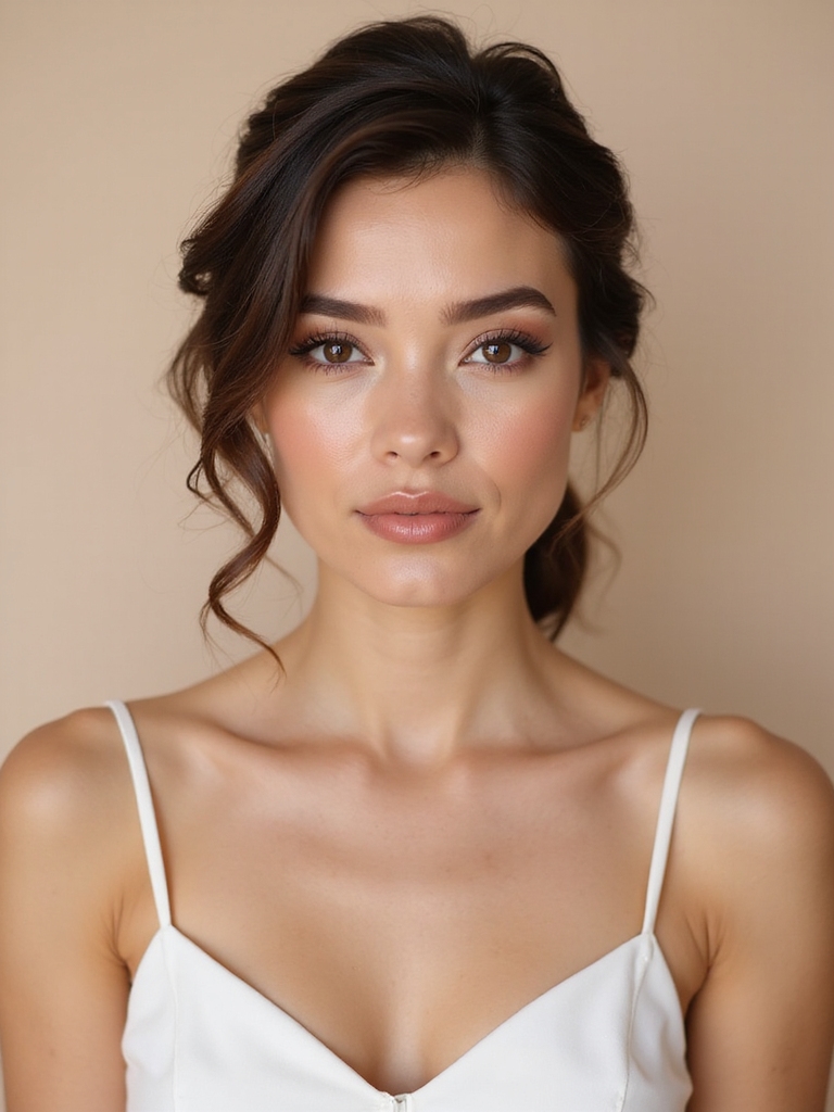 natural glamorous bridesmaid makeup