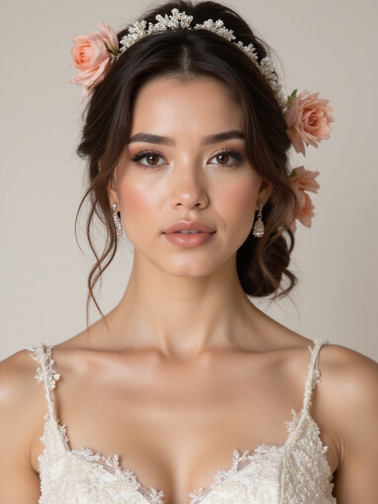 natural glow with florals