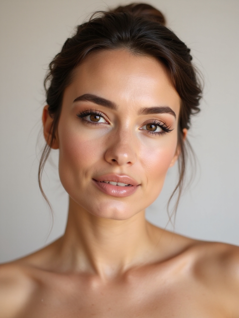 natural glowing wedding complexion