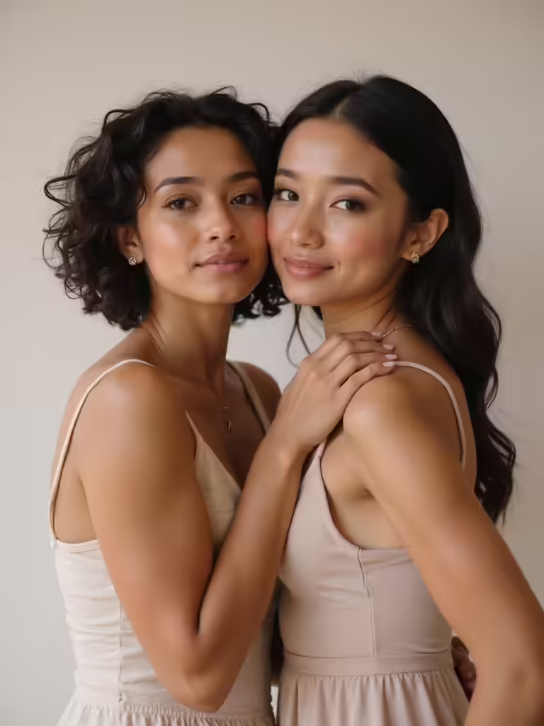 natural makeup engagement photos