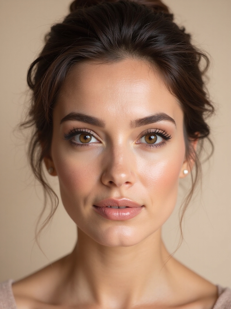 natural makeup for brown eyes
