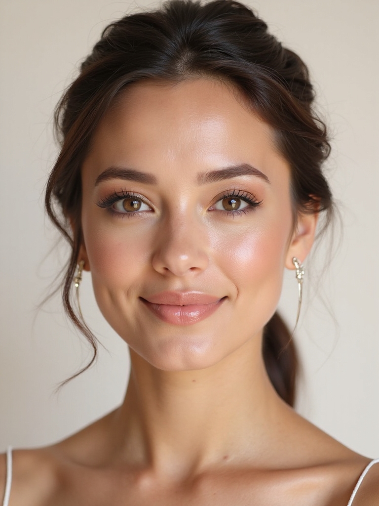 natural radiant bridesmaid makeup