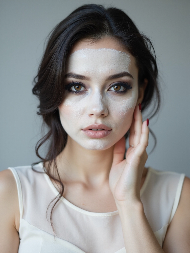 pale foundation for ghostly effect