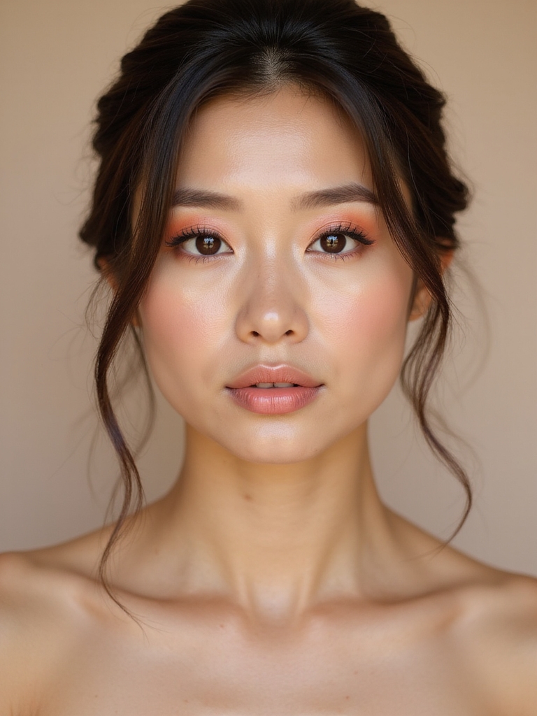 peach eyeshadow for bridesmaids