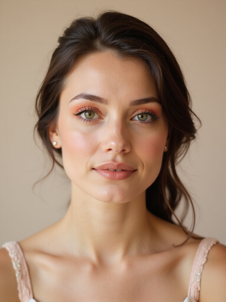 peachy tones for bridesmaids