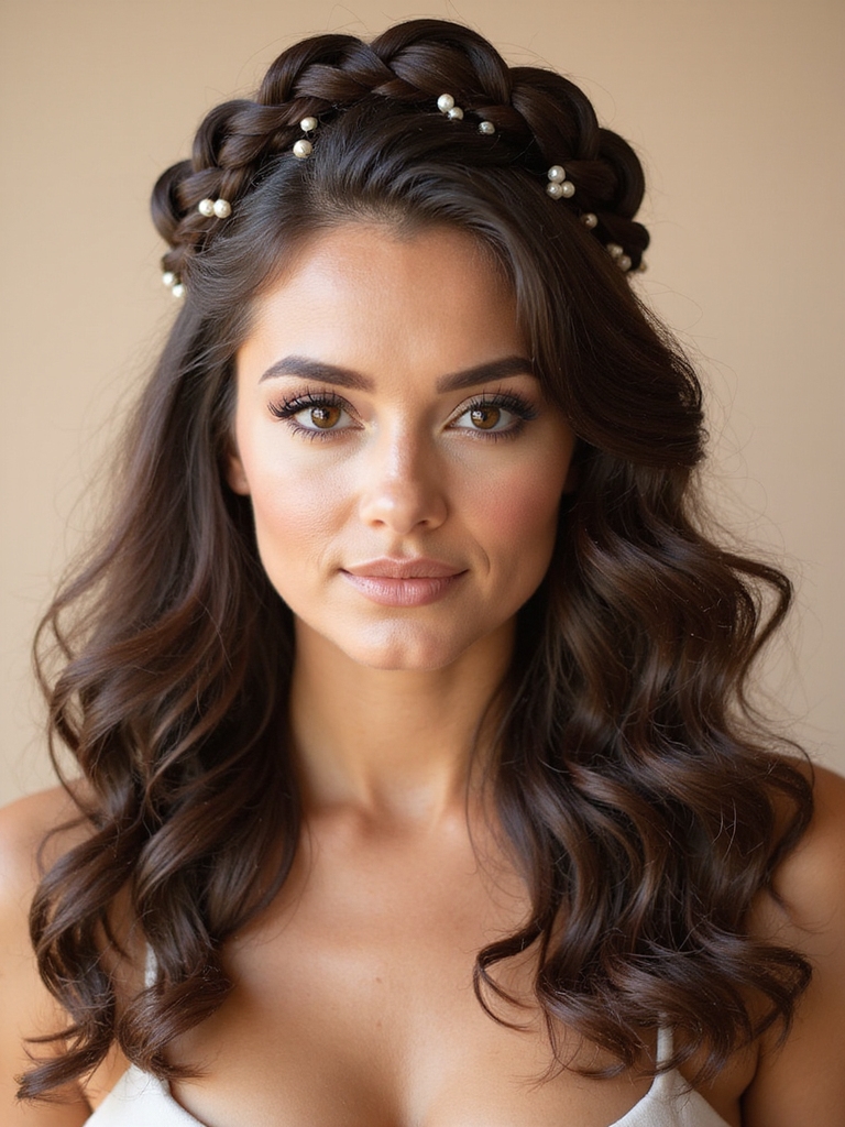 pearl accented twisted halo